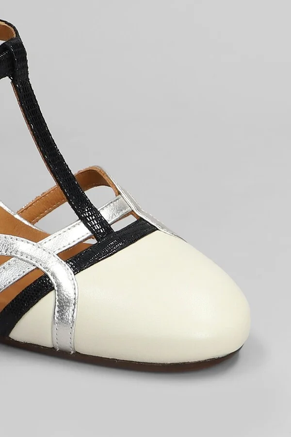 Pumps In Beige Leather - Image 5