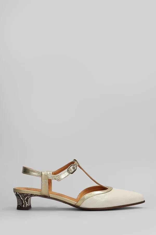 Pumps In Beige Leather
