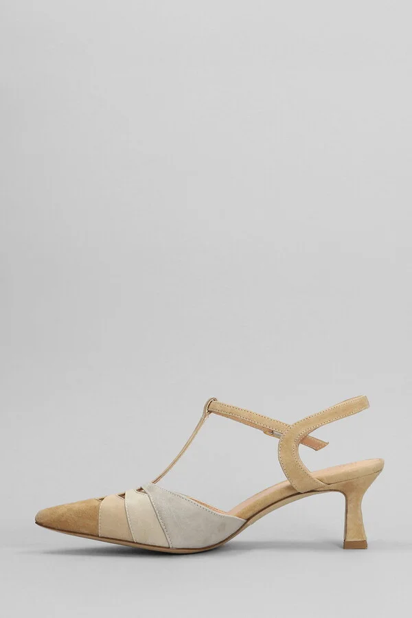 Pumps In Beige Suede - Image 3