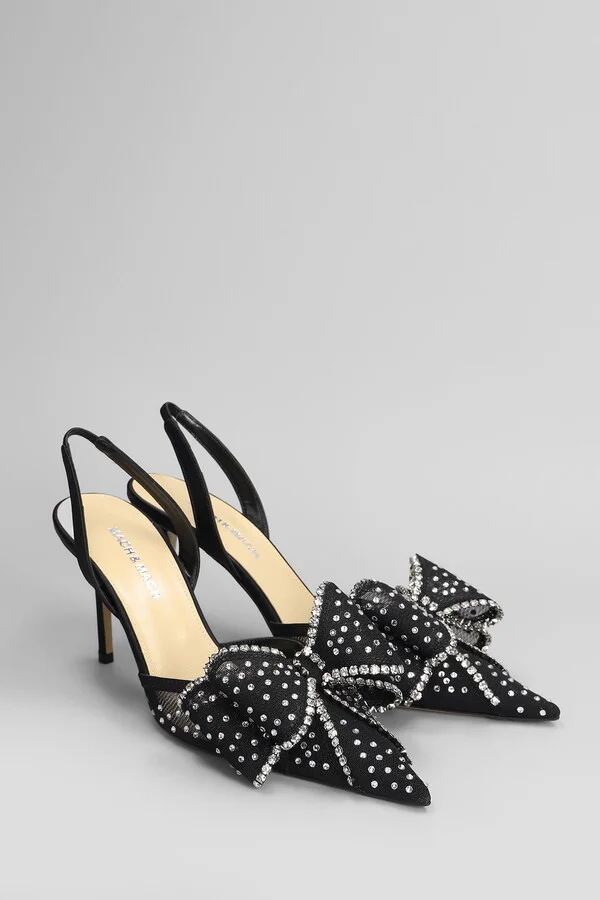Pumps In Black Fabric - Image 2