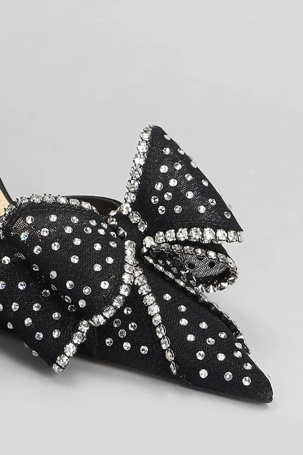Pumps In Black Fabric - Image 5