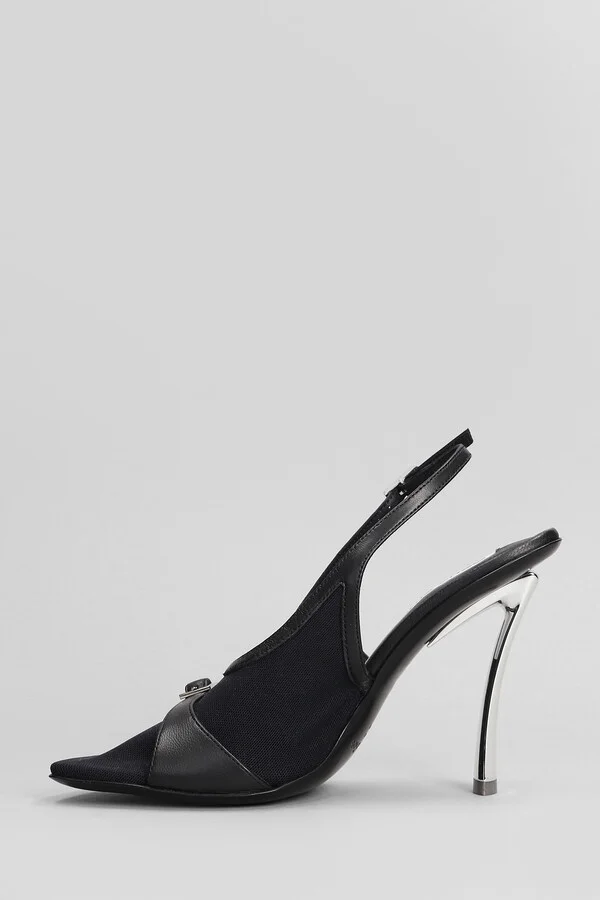 Pumps In Black Leather - Image 3