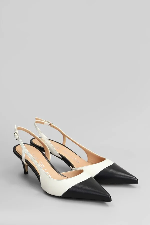 Pumps In Black Leather - Image 2