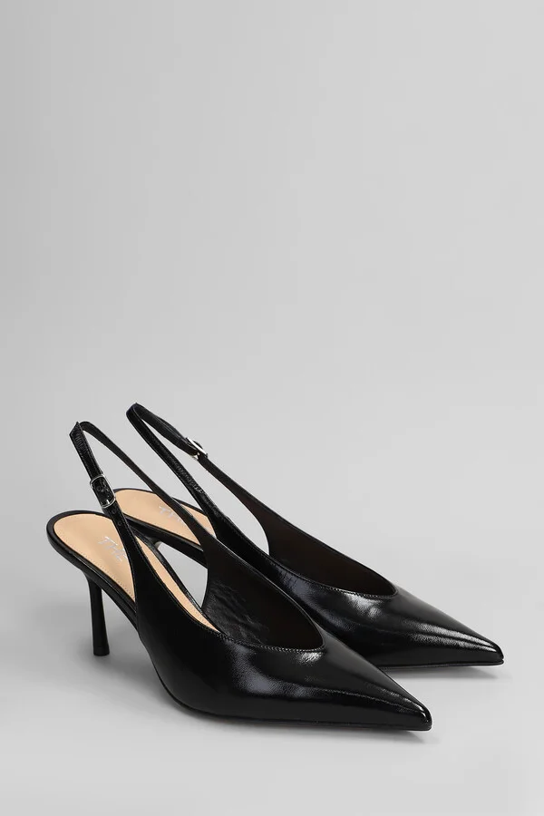 Pumps In Black Leather - Image 2