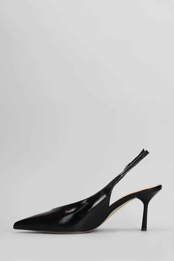 Pumps In Black Leather - Image 3