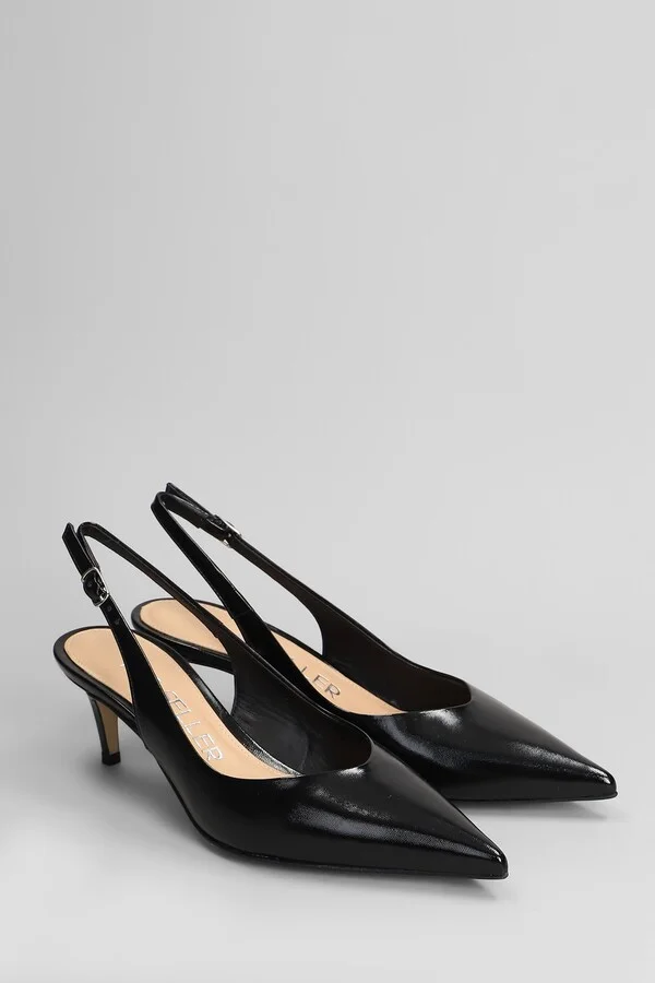 Pumps In Black Leather - Image 2