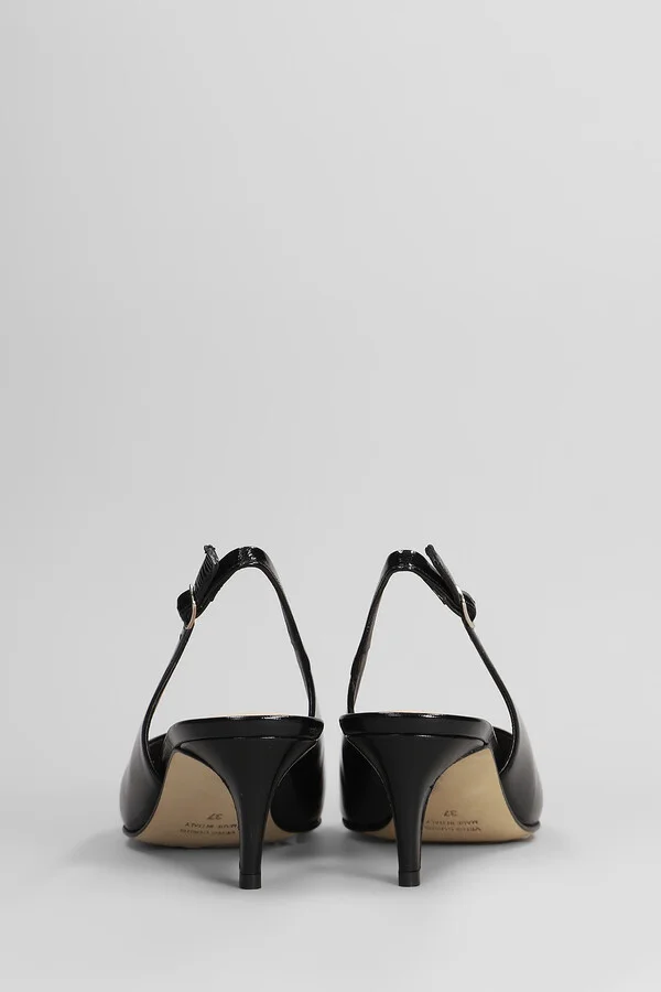 Pumps In Black Leather - Image 4