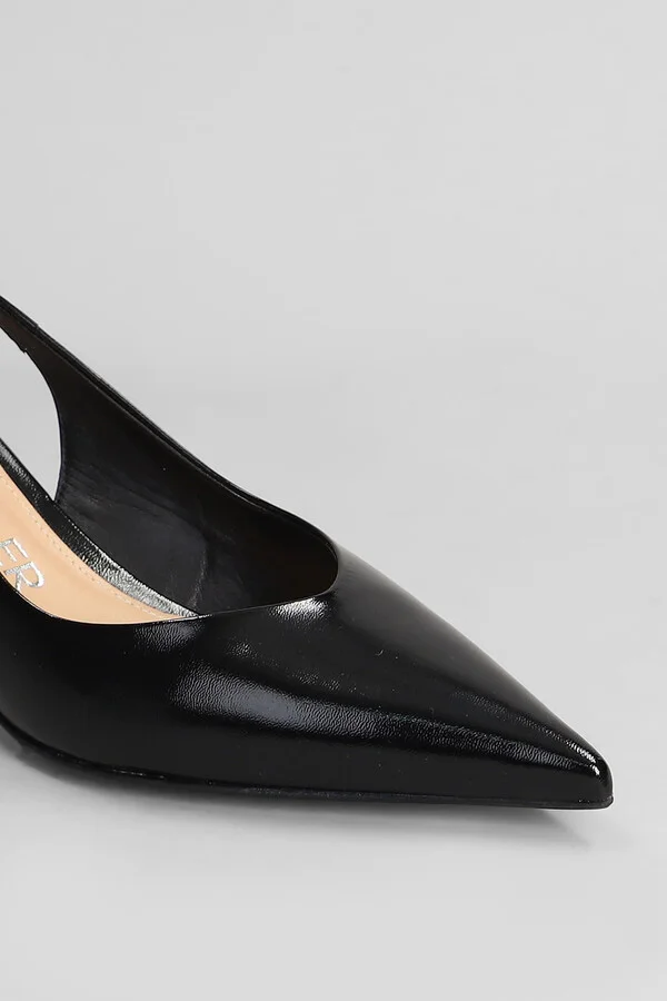 Pumps In Black Leather - Image 5