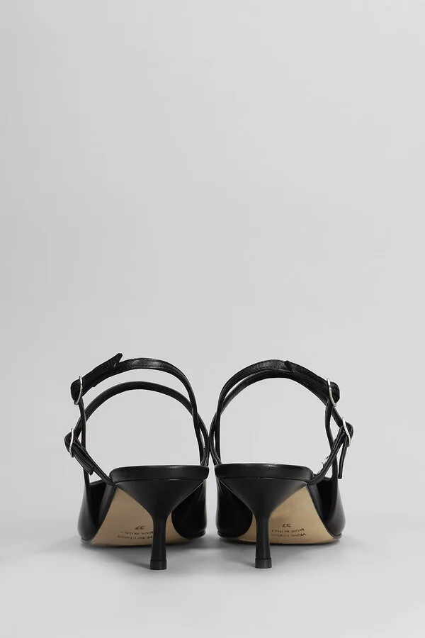 Pumps In Black Leather - Image 4