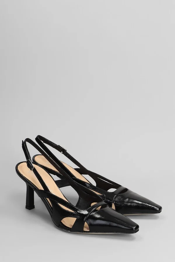 Pumps In Black Leather - Image 2