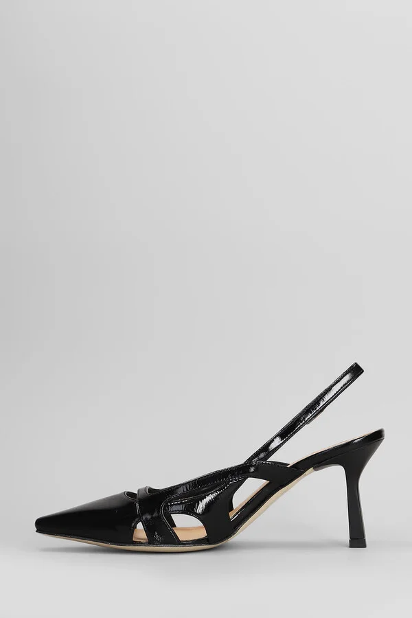 Pumps In Black Leather - Image 3