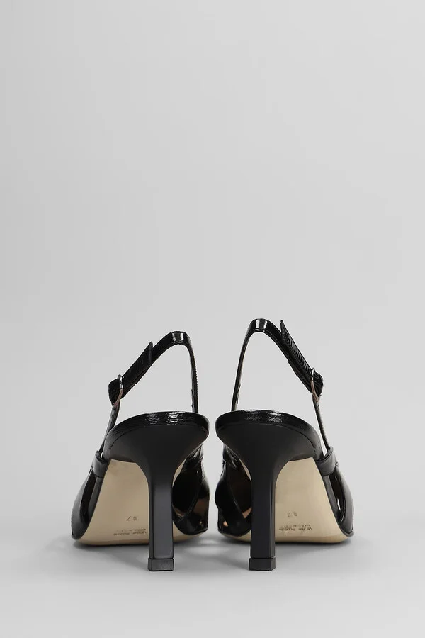 Pumps In Black Leather - Image 4