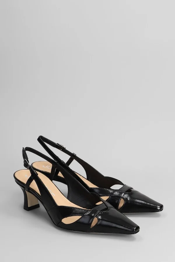 Pumps In Black Leather - Image 2