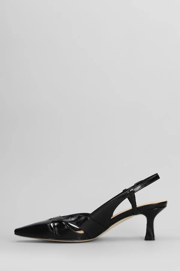 Pumps In Black Leather - Image 3