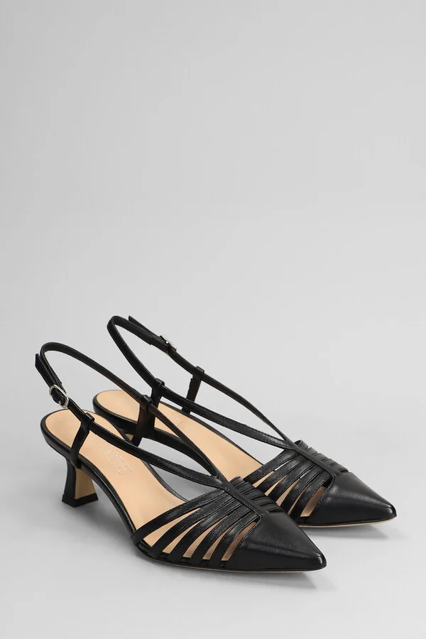 Pumps In Black Leather - Image 2