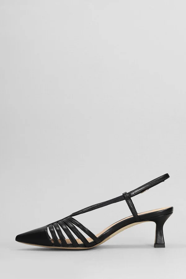 Pumps In Black Leather - Image 3