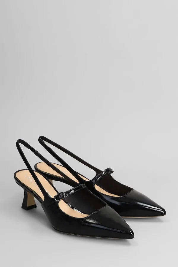 Pumps In Black Leather - Image 2