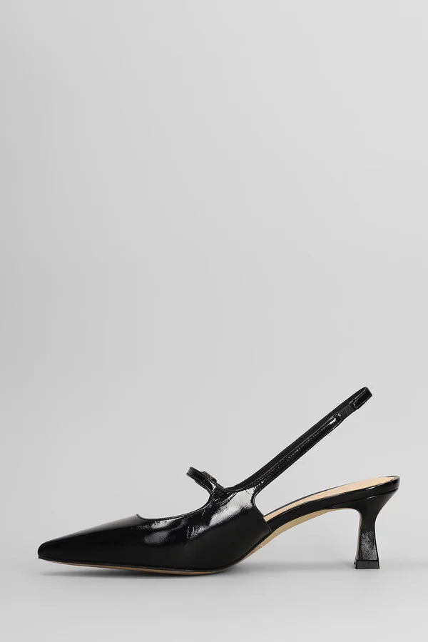 Pumps In Black Leather - Image 3