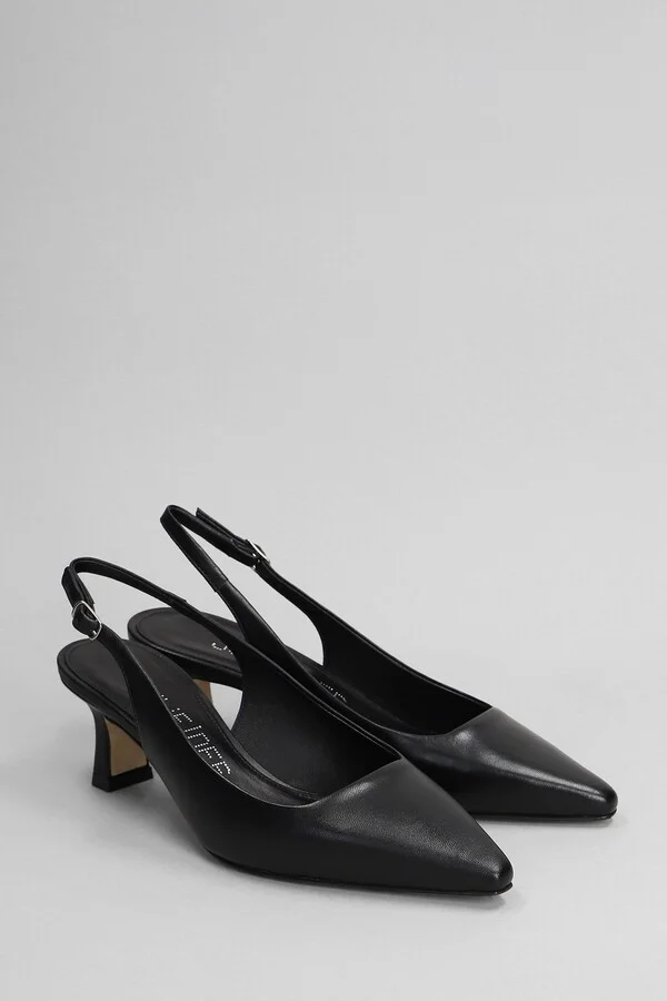 Pumps In Black Leather - Image 2