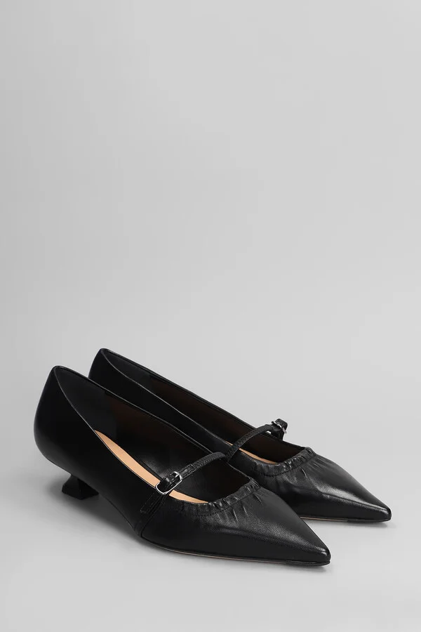 Pumps In Black Leather - Image 2