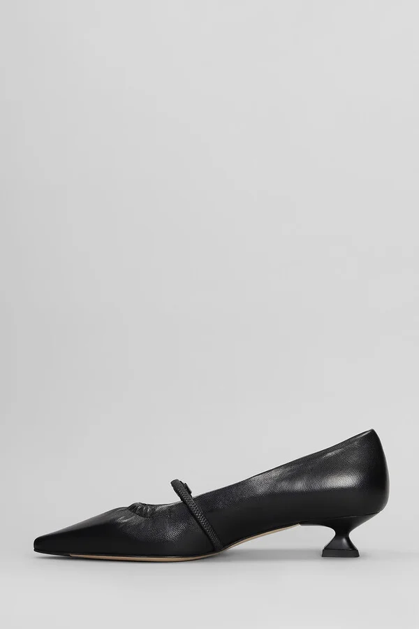 Pumps In Black Leather - Image 3