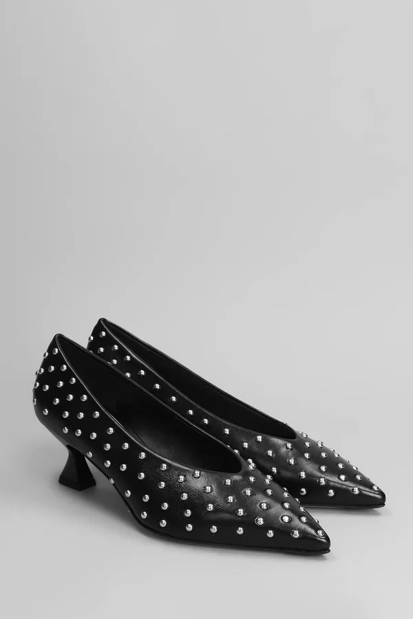 Pumps In Black Leather - Image 2