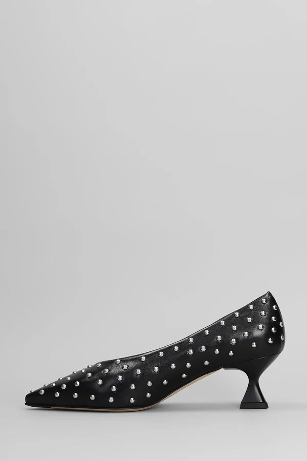 Pumps In Black Leather - Image 3