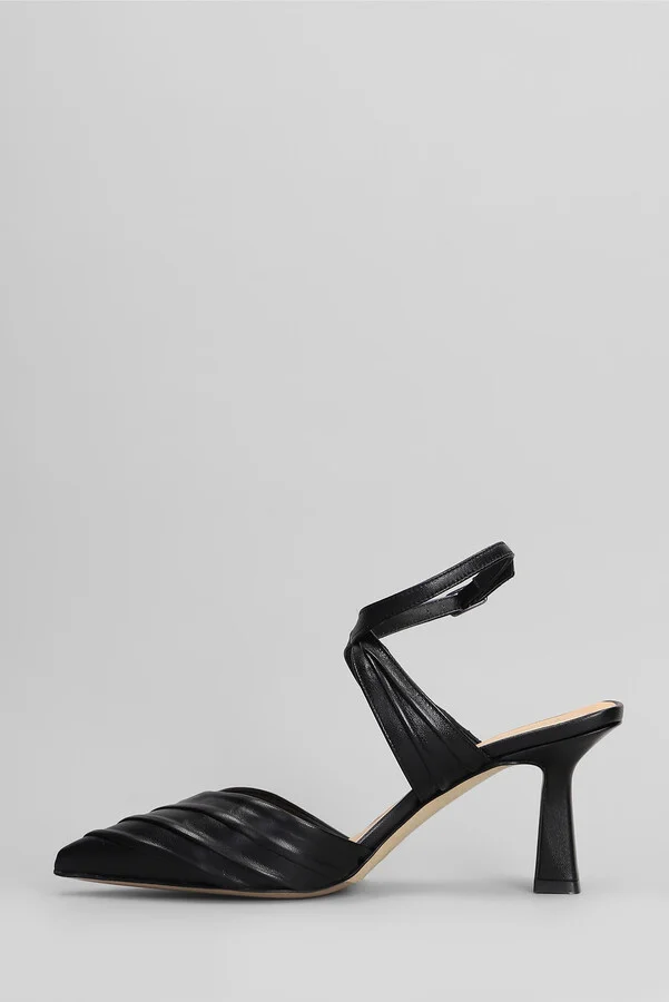 Pumps In Black Leather - Image 3