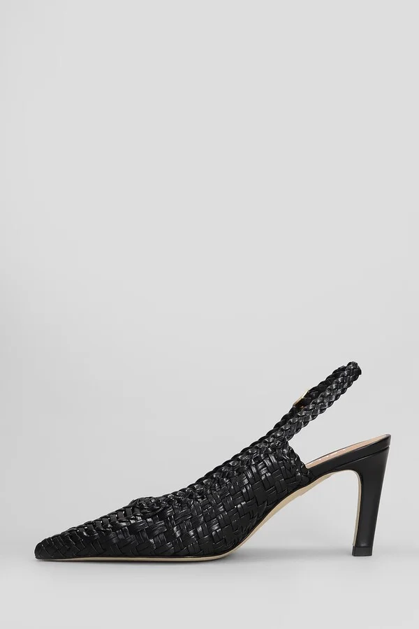 Pumps In Black Leather - Image 3