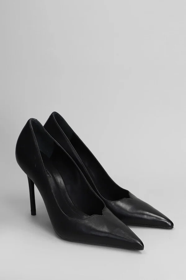 Pumps In Black Leather - Image 2