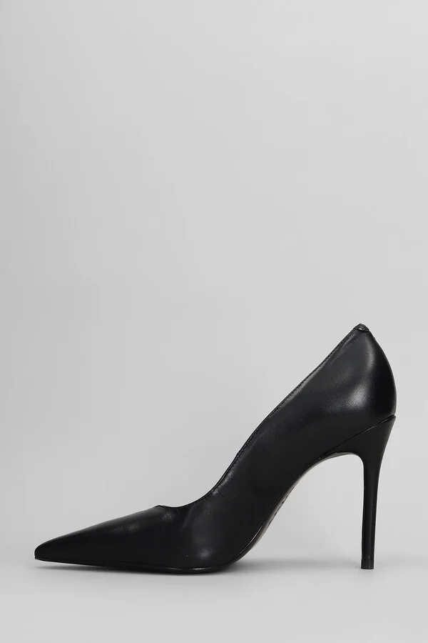 Pumps In Black Leather - Image 3