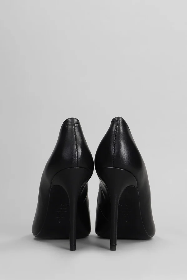 Pumps In Black Leather - Image 4