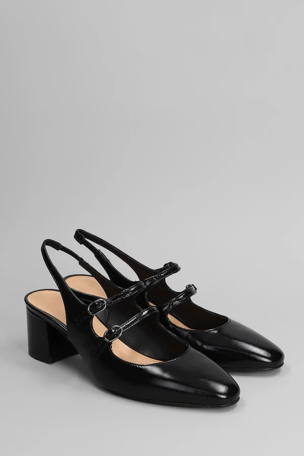 Pumps In Black Leather - Image 2