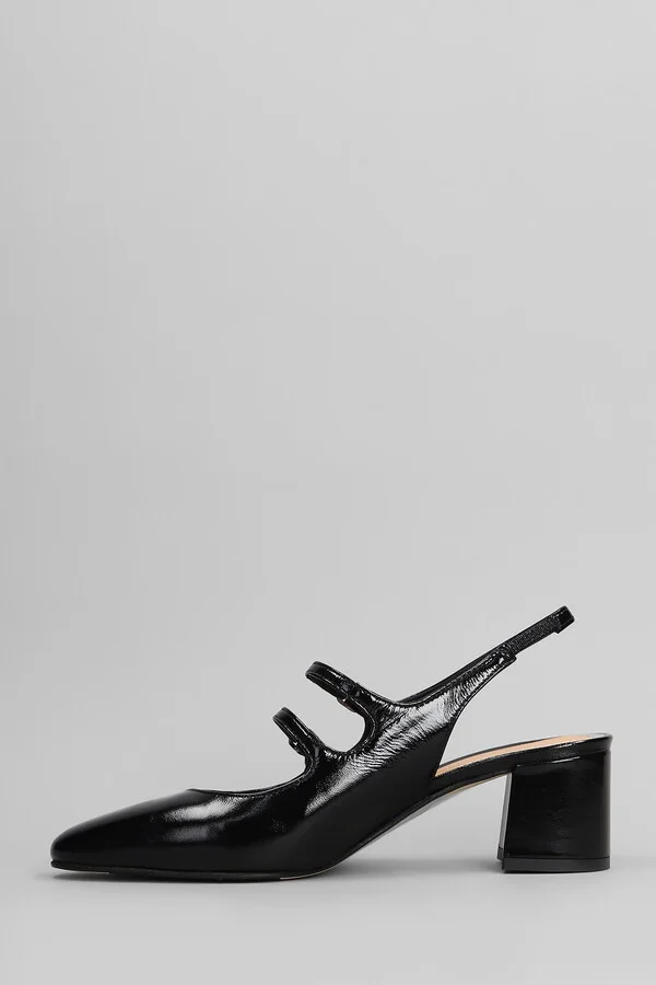 Pumps In Black Leather - Image 3