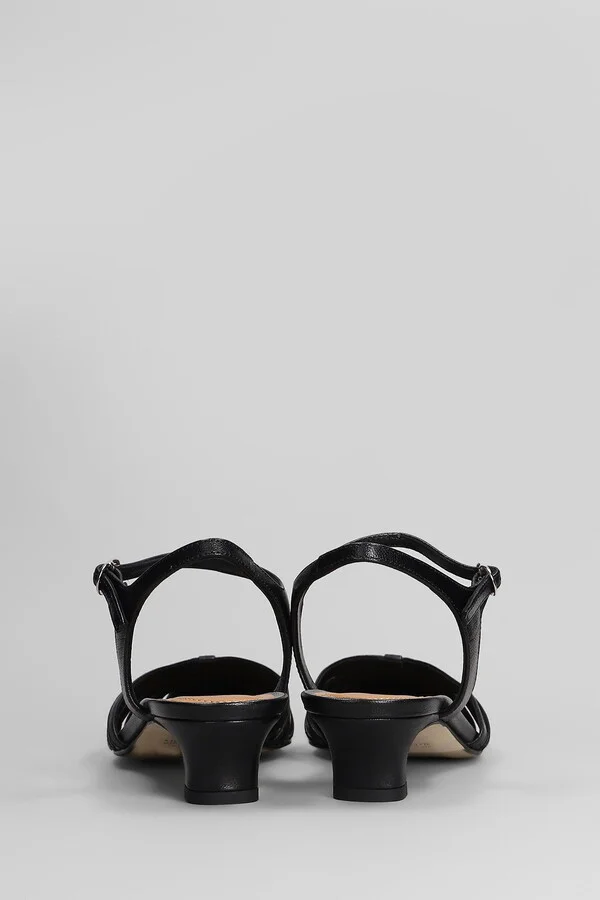 Pumps In Black Leather - Image 4