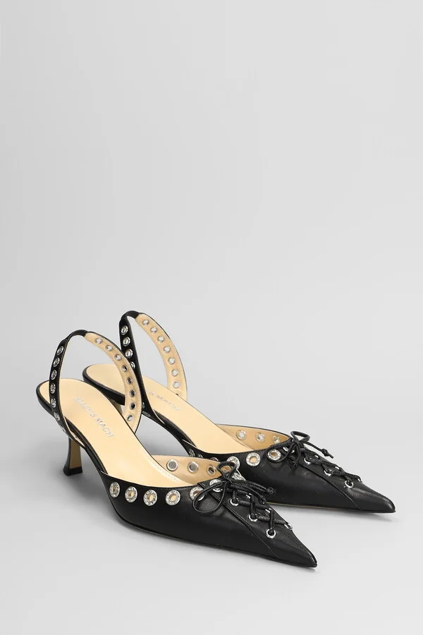 Pumps In Black Leather - Image 2