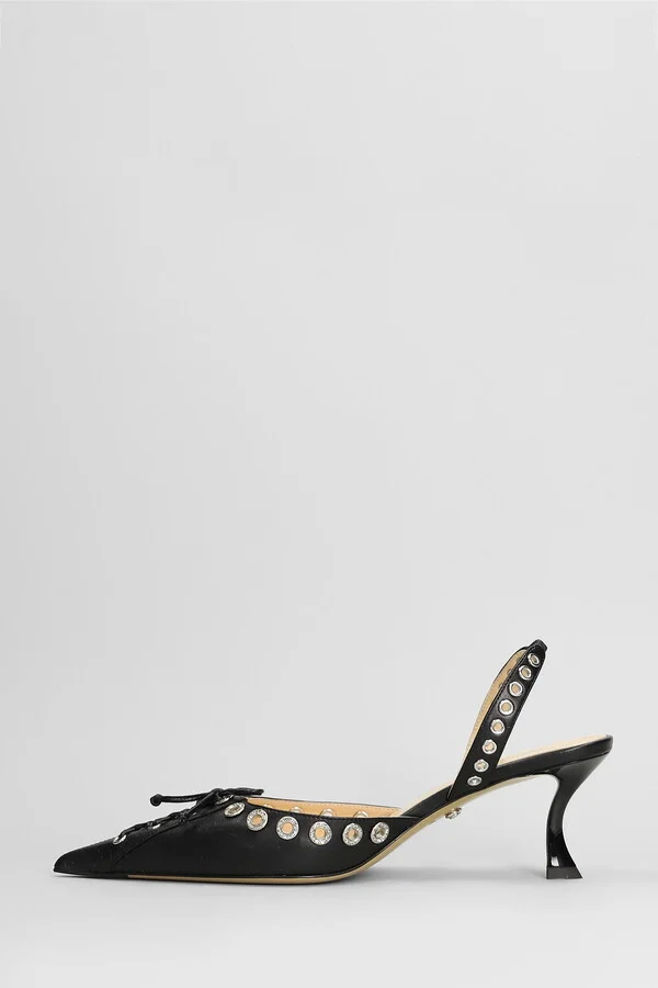 Pumps In Black Leather - Image 3