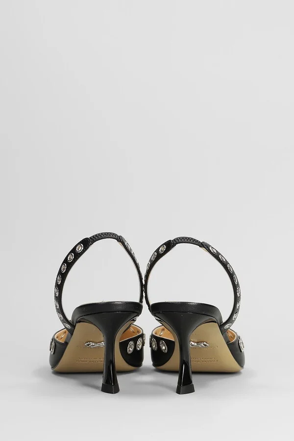 Pumps In Black Leather - Image 4