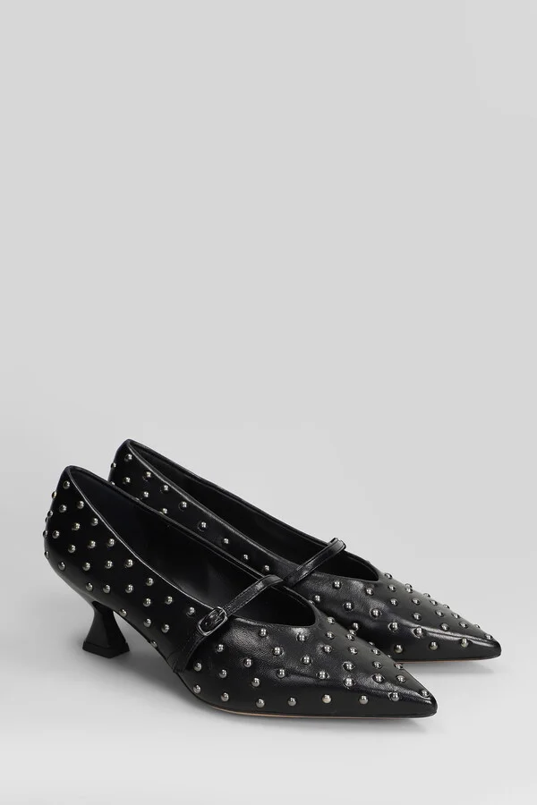 Pumps In Black Leather - Image 2