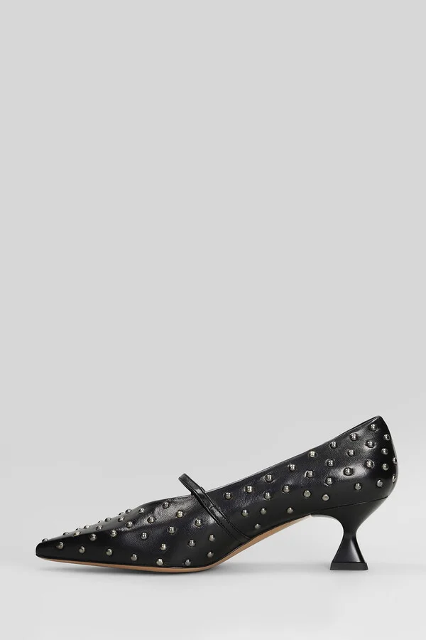 Pumps In Black Leather - Image 3