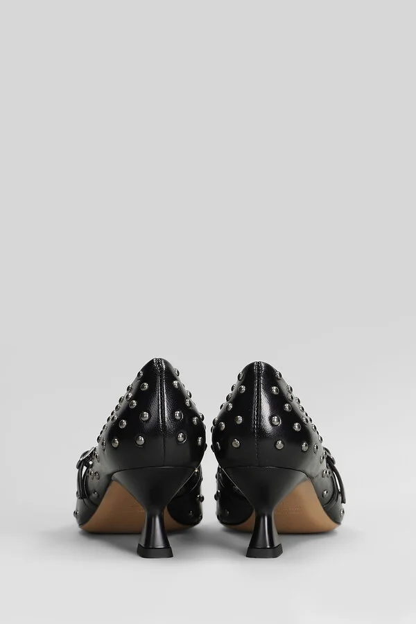 Pumps In Black Leather - Image 4