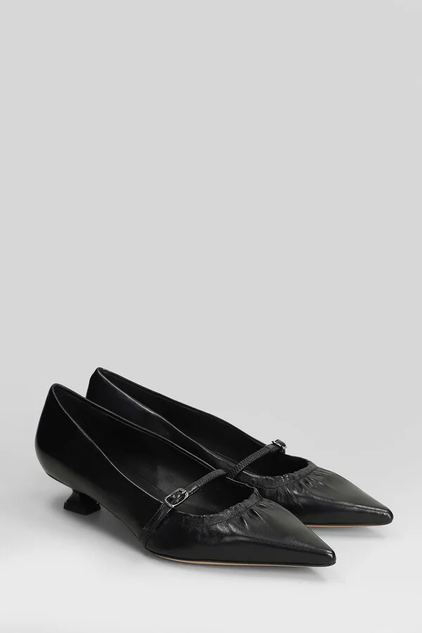 Pumps In Black Leather - Image 2