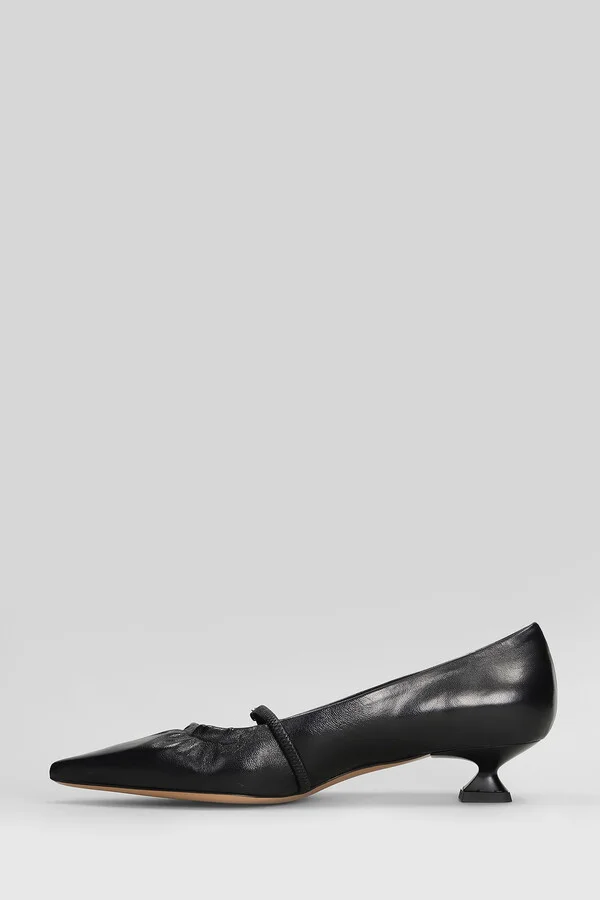 Pumps In Black Leather - Image 3