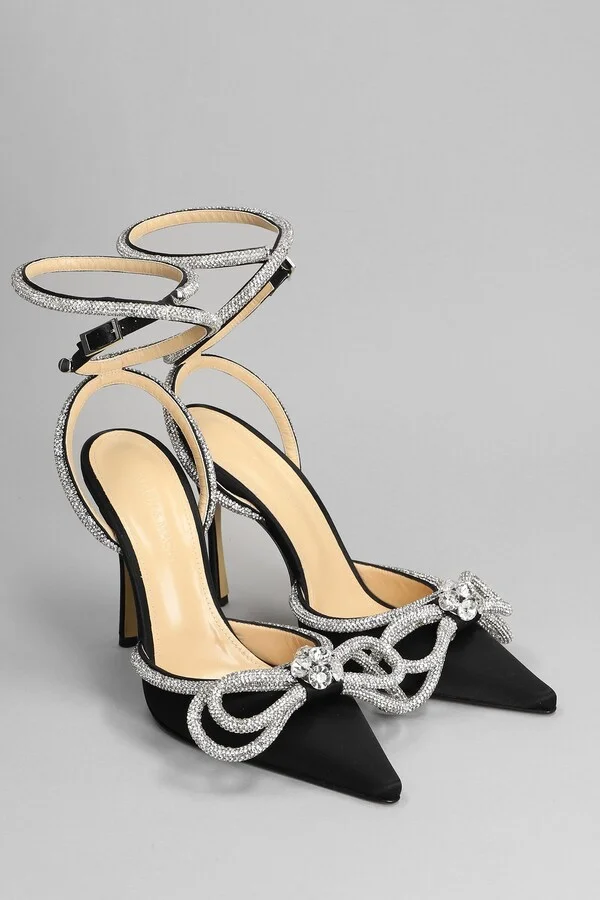Pumps In Black Satin - Image 2