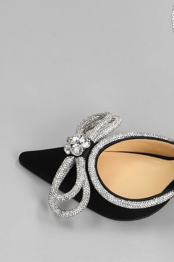 Pumps In Black Satin - Image 5
