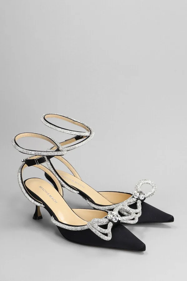 Pumps In Black Silk - Image 2