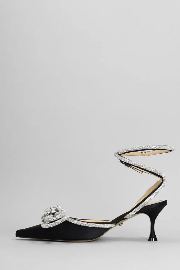 Pumps In Black Silk - Image 3