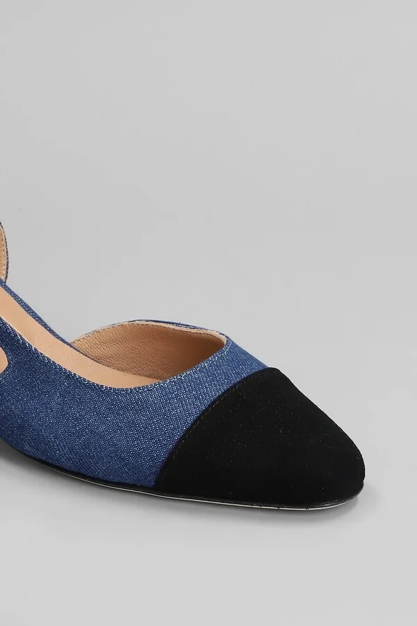 Pumps In Blue Denim - Image 5