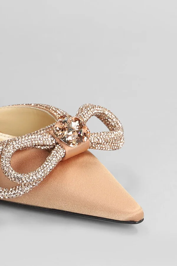 Pumps In Bronze Satin - Image 5