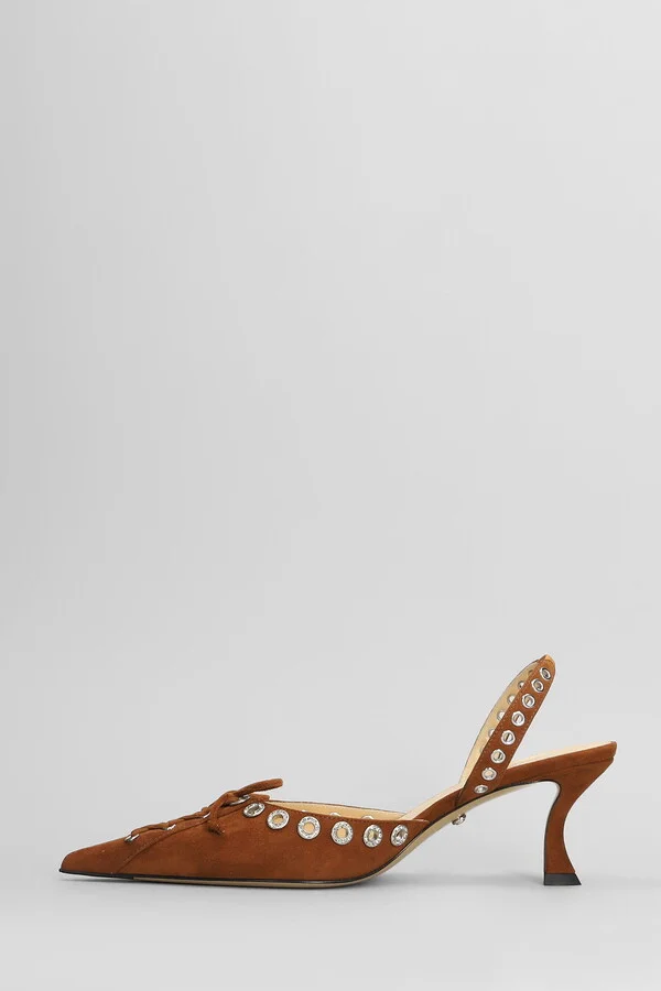 Pumps In Brown Suede - Image 3